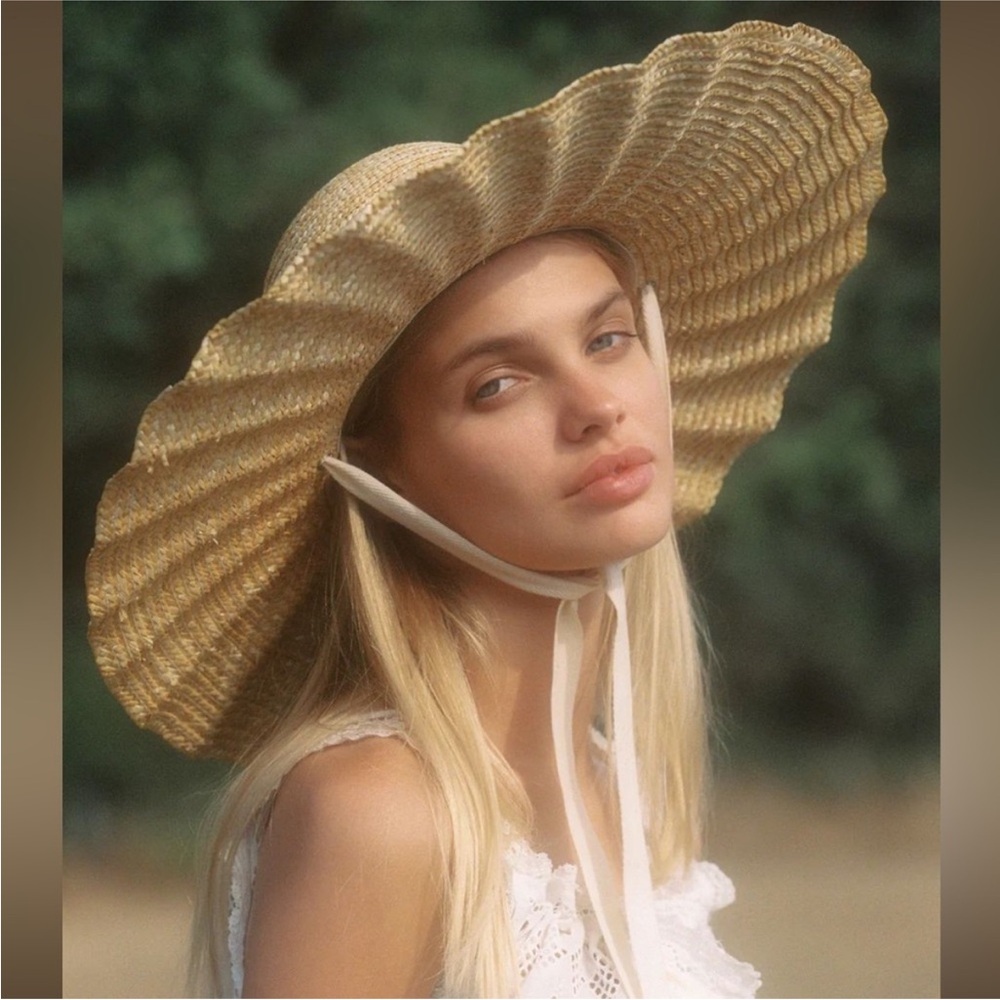 Lack of color Straw Sun Hat